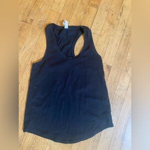 Lulu lemon black racer back tank top. Size 2. Amazing condition!!